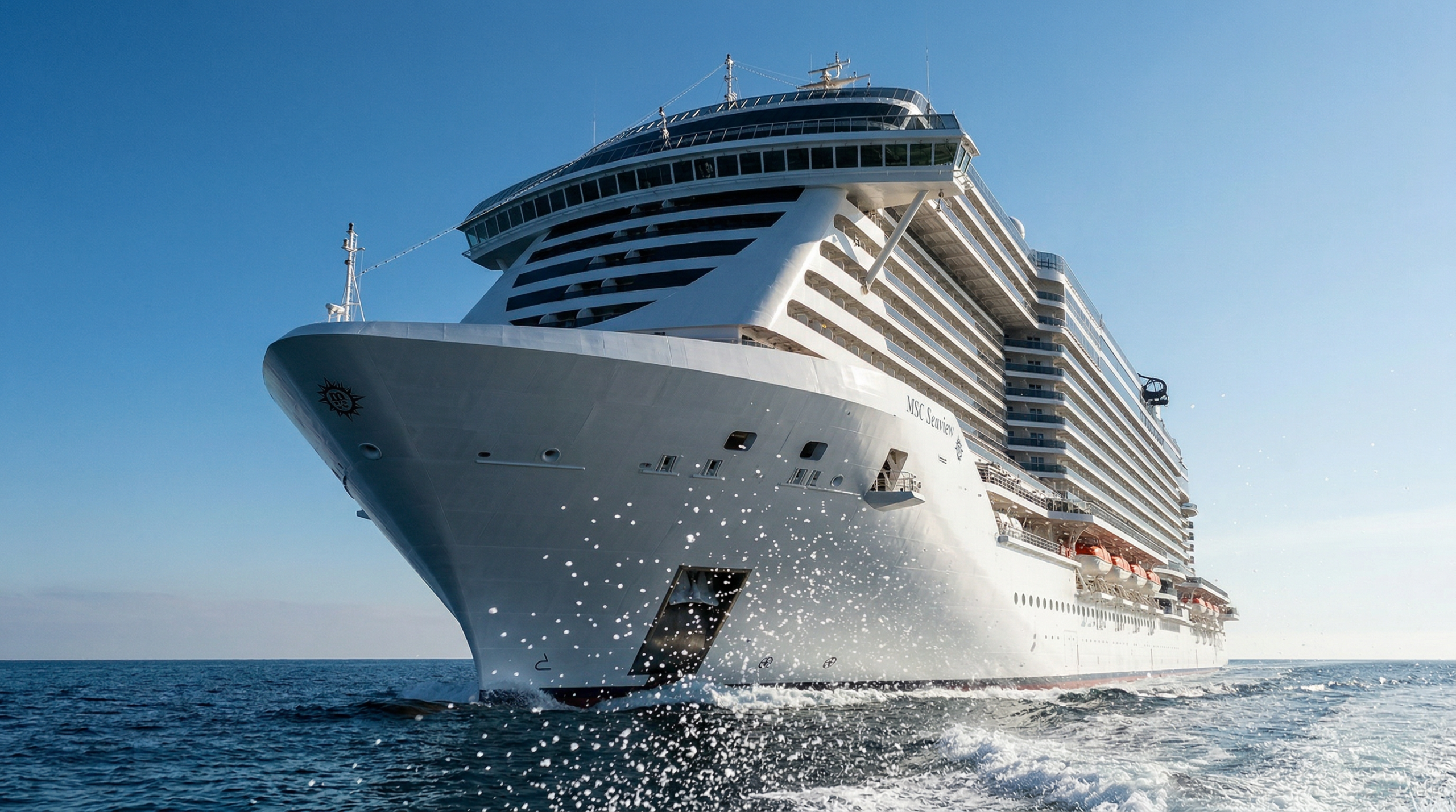 MSC vista de proa